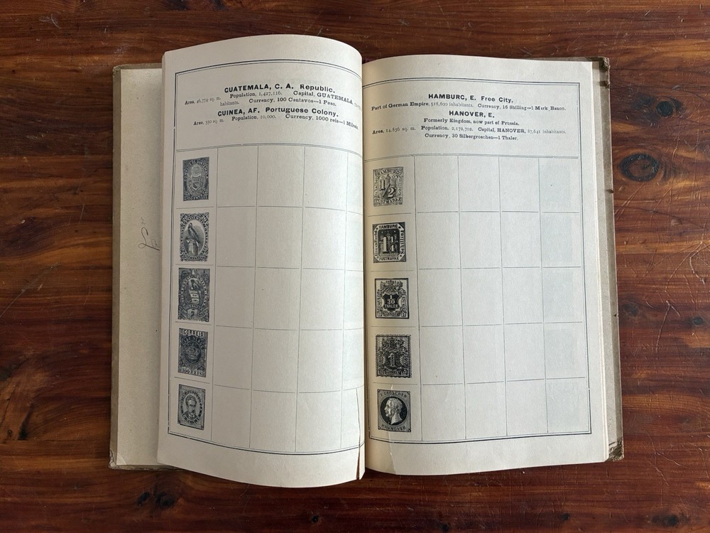 Scott Stamp and Coin Co. Philatelist's Stamp Album 1893 Edition - Empty / Unused