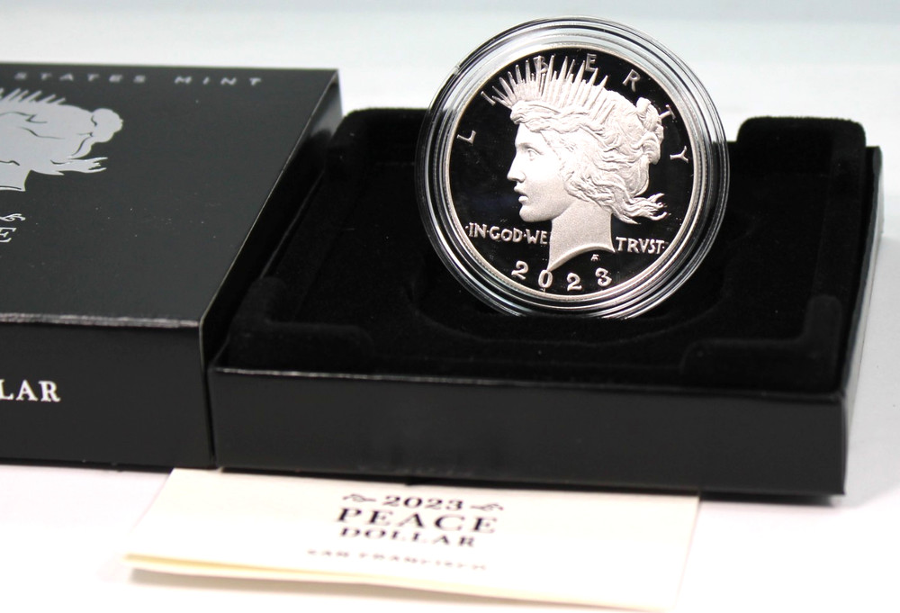 2023 S Proof Commemorative Peace Silver Dollar !!