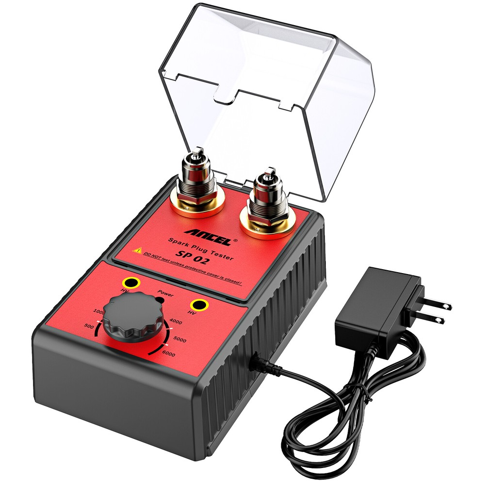 Spark Plug Tester 12V Car Ignition Analyzer Dual Hole Diagnostic Tool Gasoline