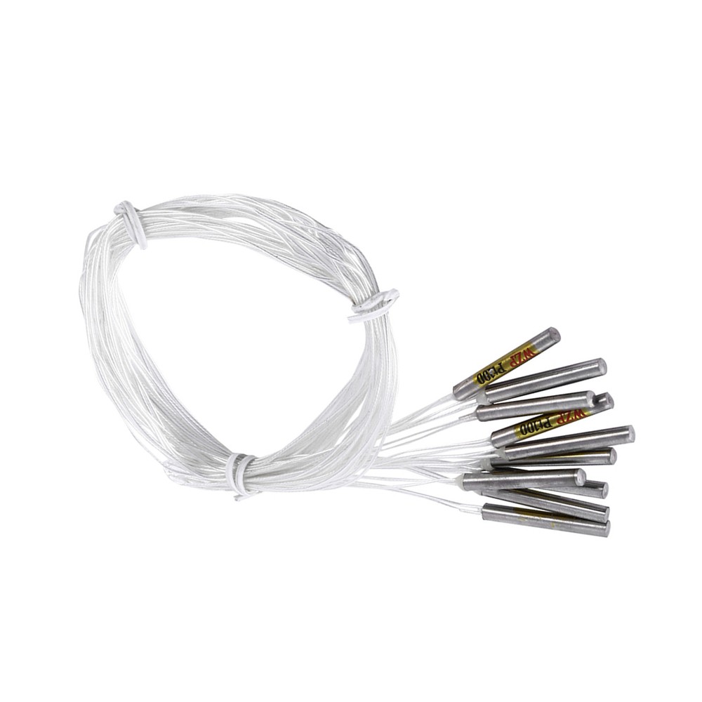 10pcs PT100 Waterproof Sensor Probe For Temperature Controller 4x30mmx50cm Probe