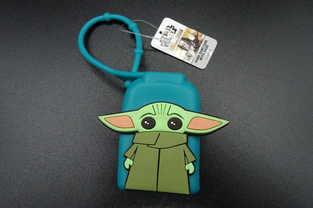 Star Wars "Grogu" Teal Hand Sanitizer Holder & EMPTY Bottle REUSEable/ReFillable
