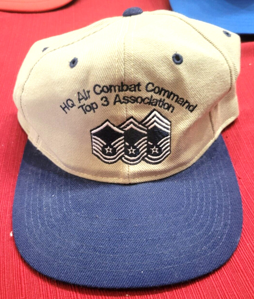 HQ AIR COMBAT COMMAND TOP 3 ASSOCIATION SNAPBACK TRUCKER BASEBALL CAP HAT