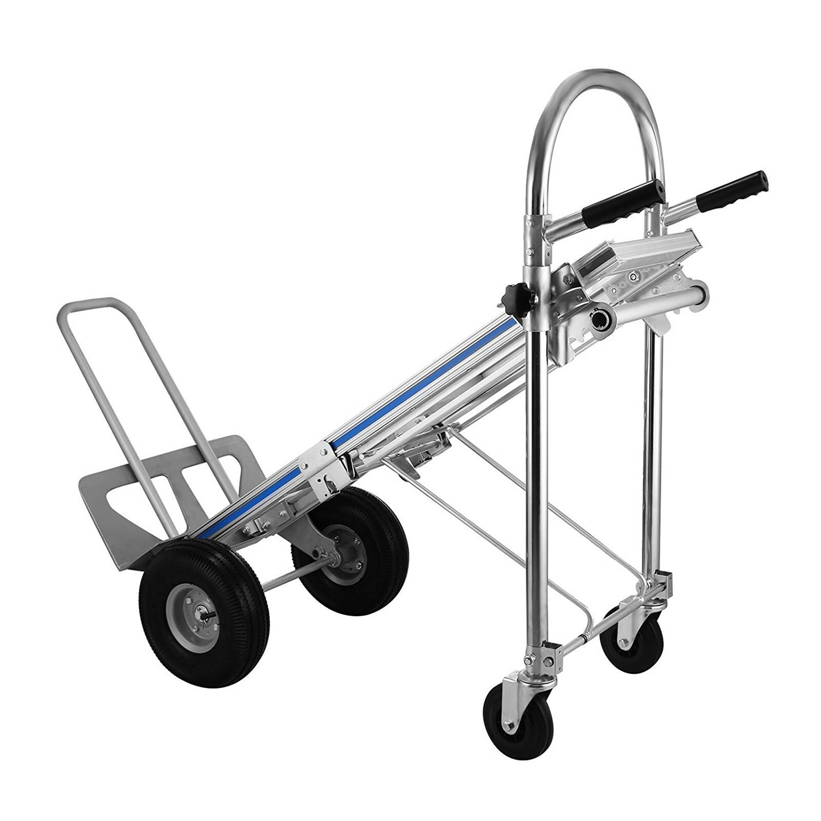 Convertible Aluminum Hand Truck Stair Climber Folding Dolly Cart Heavy Duty