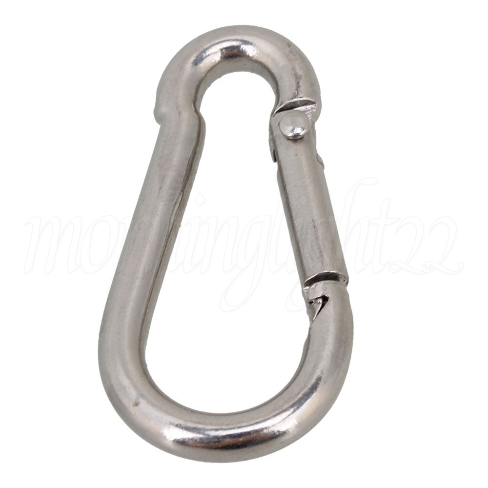 100pcs Spring Snap Hook for Chain Connection Wire Rope Quick Hanging