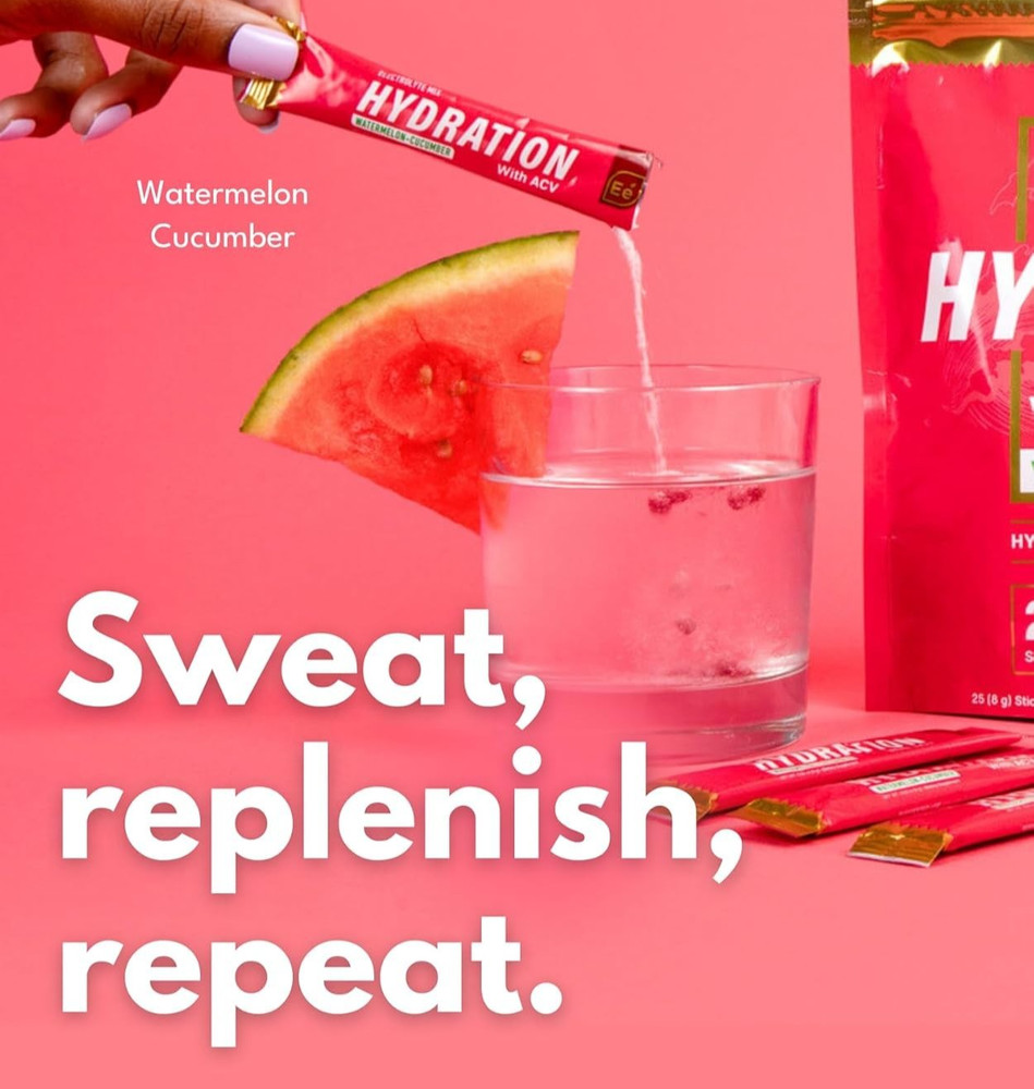 Electrolyte Drink Mix – Essential Elements Hydration, Watermelon Cucumber, 25 Pa