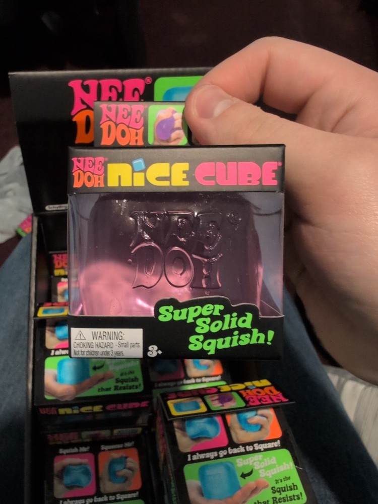 NeeDoh Nice Cube Super Solid Squish Nee Doh Ice Cube ALL THREE COLORS AVAILABLE