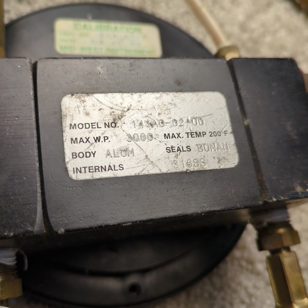 Conbraco Backflow Test Gauge Mid-West Instruments 141AC-02-00 Used Untested