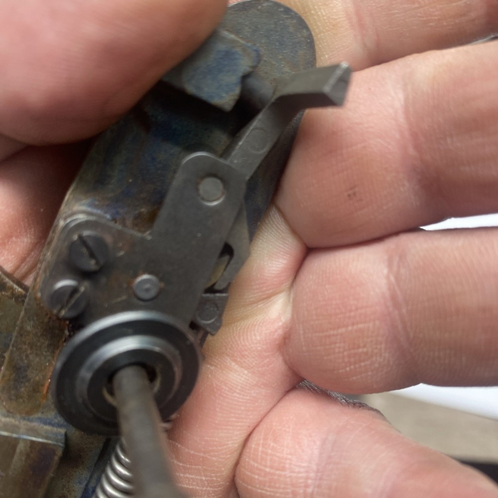 Thompson Center Muzzleloader Lock Assembly with Brass Bushing and Bolt.