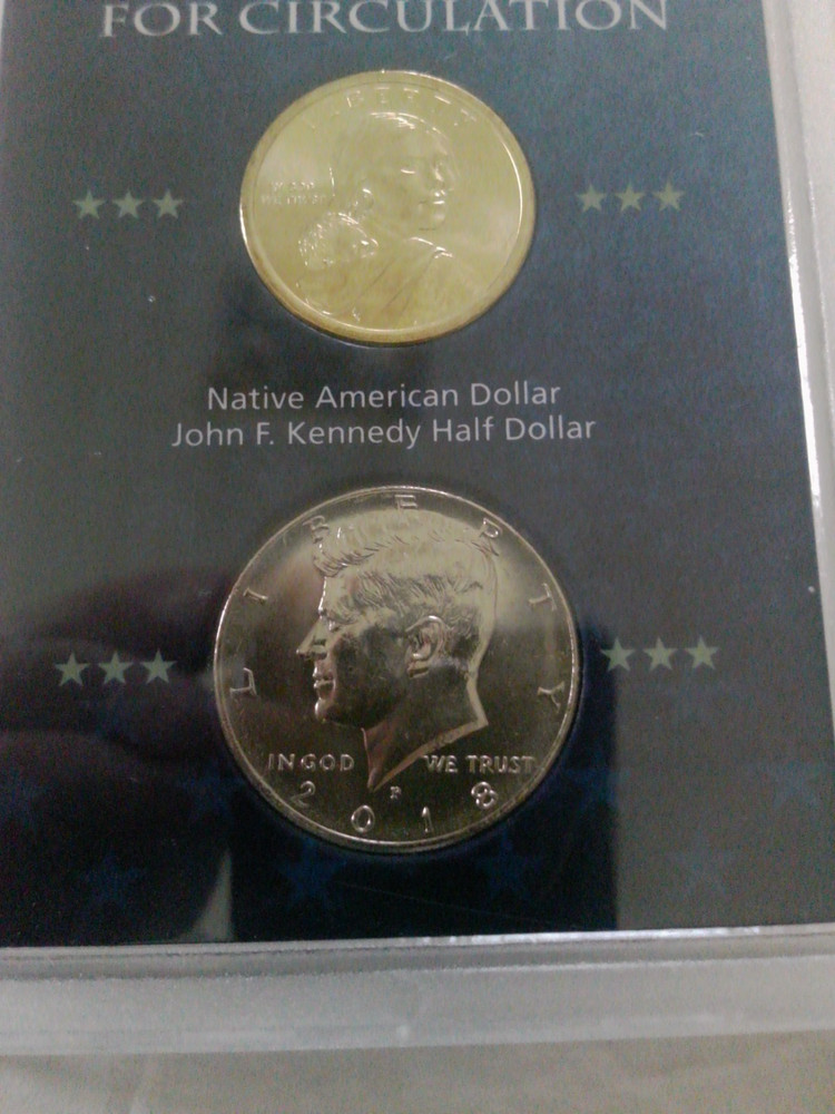 2018 Lost Coins Never Released for Circulation Dollar & Half Dollar Case & COA