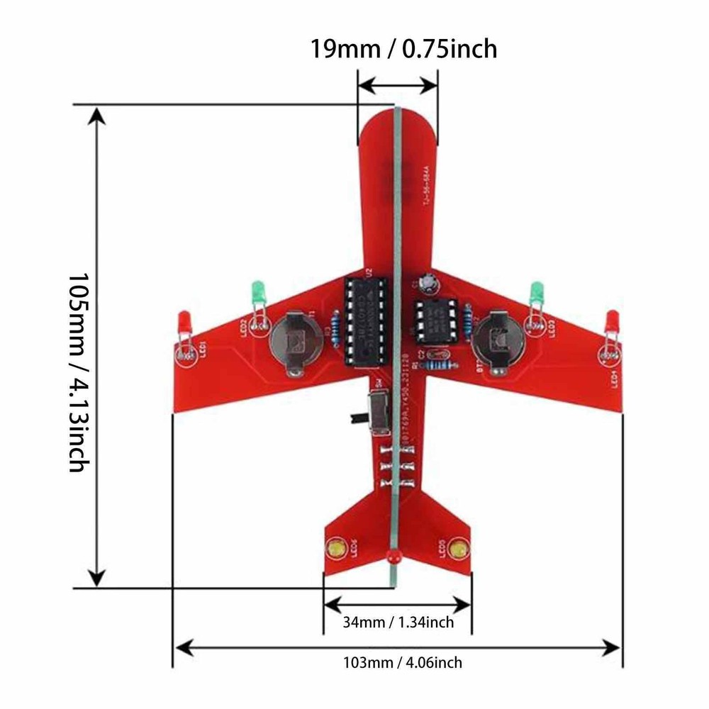 Soldering Practice Kit Multiuse DIY Electronic Project Kit for Teaching Aids