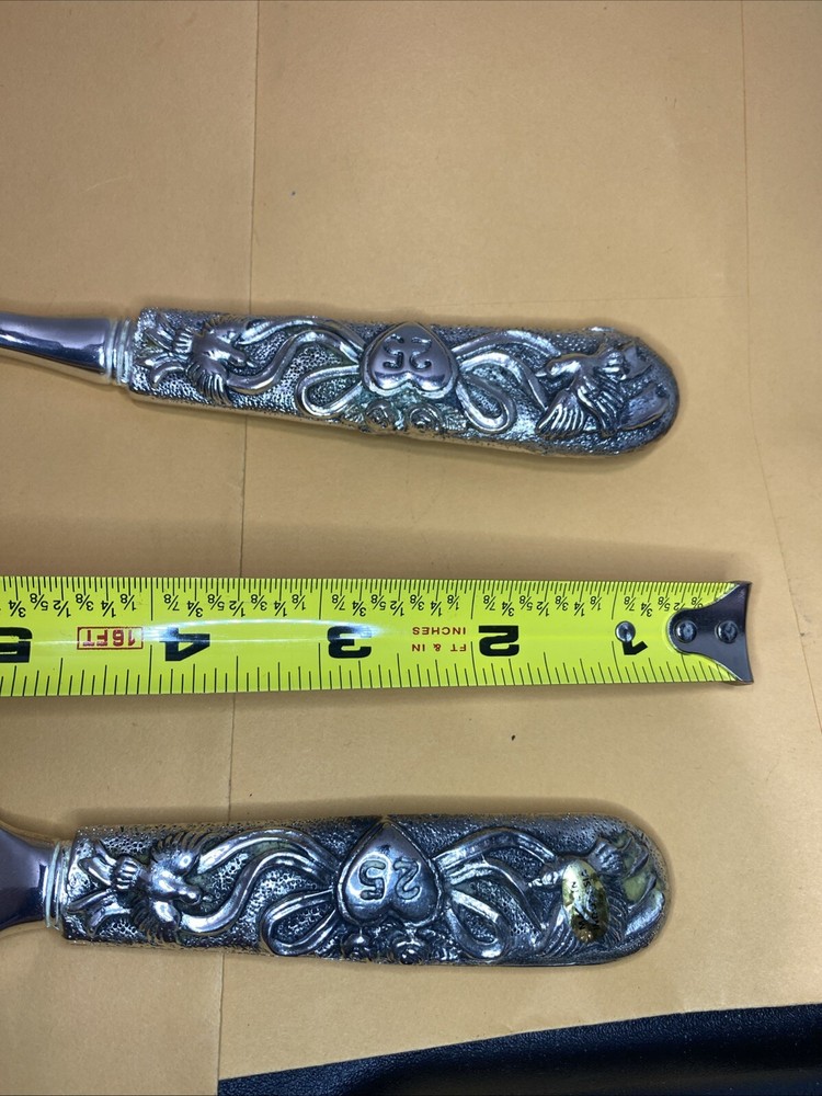 Stainless Silver Anniversary Cake Knife & Server used