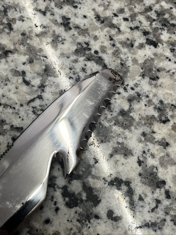 DEEP SEE Diving Knife & Sheath Stainless Blade Orang