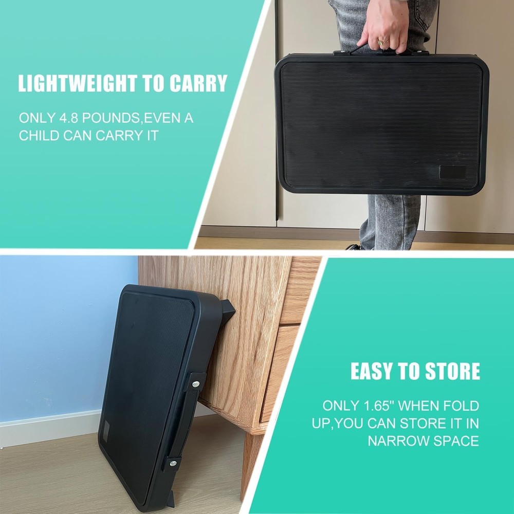 3 Levels Adjustable Folding Step Stool,Foldable RV Step Stool,Safer Metal Ste...