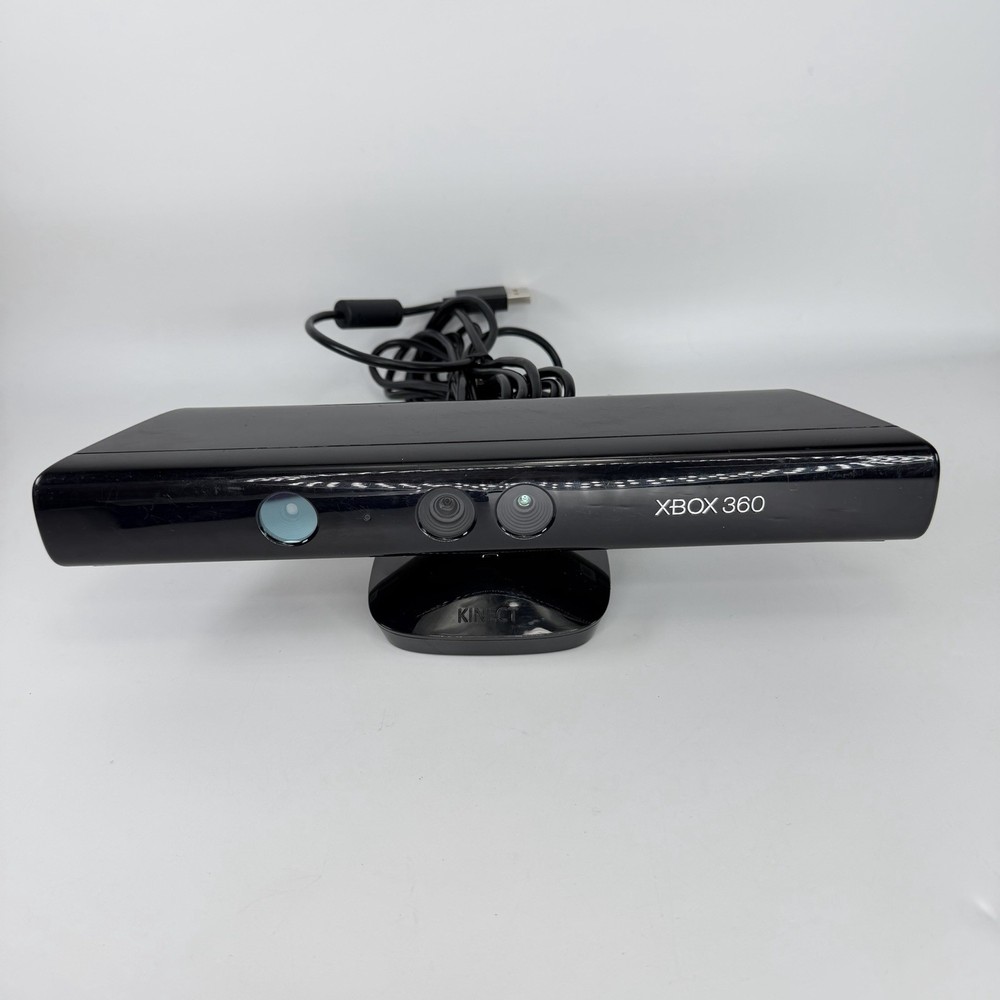 Microsoft Model 1414 Xbox 360 Kinect Sensor Bar Camera with 2 Games Adventures