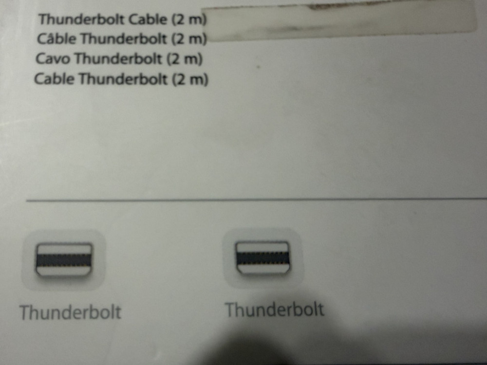 Apple Thunderbolt Cable 2M - White - MD861LLA