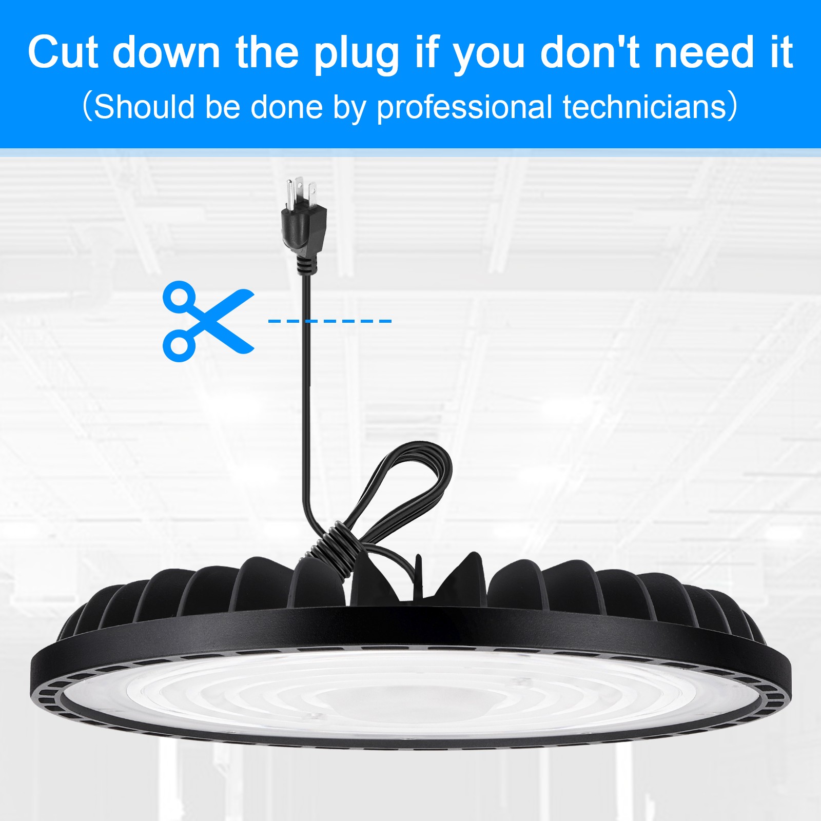 2 Pack 100W UFO Led High Bay Light Industrial Commercial Warehouse Shop Lights