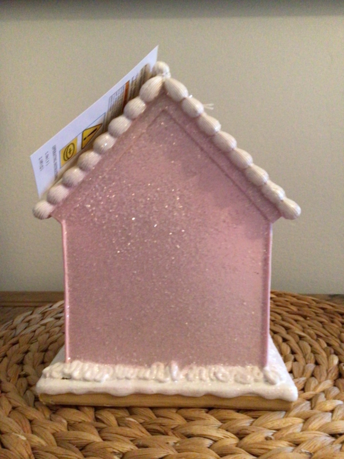 Easter LED Gingerbread House with Eggs