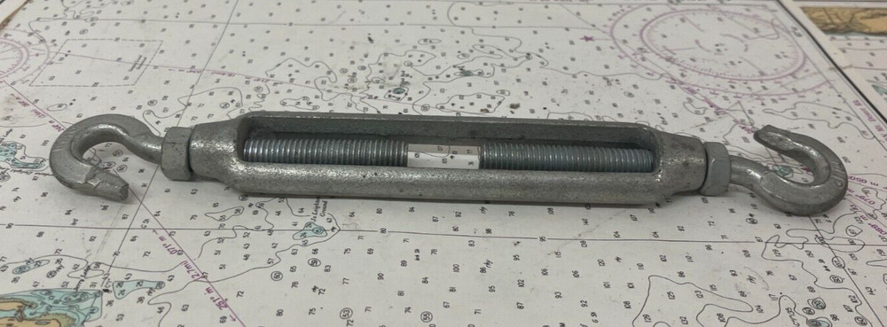 Hook-Hook Turnbuckle 3/8” Thread-Stainless Steel