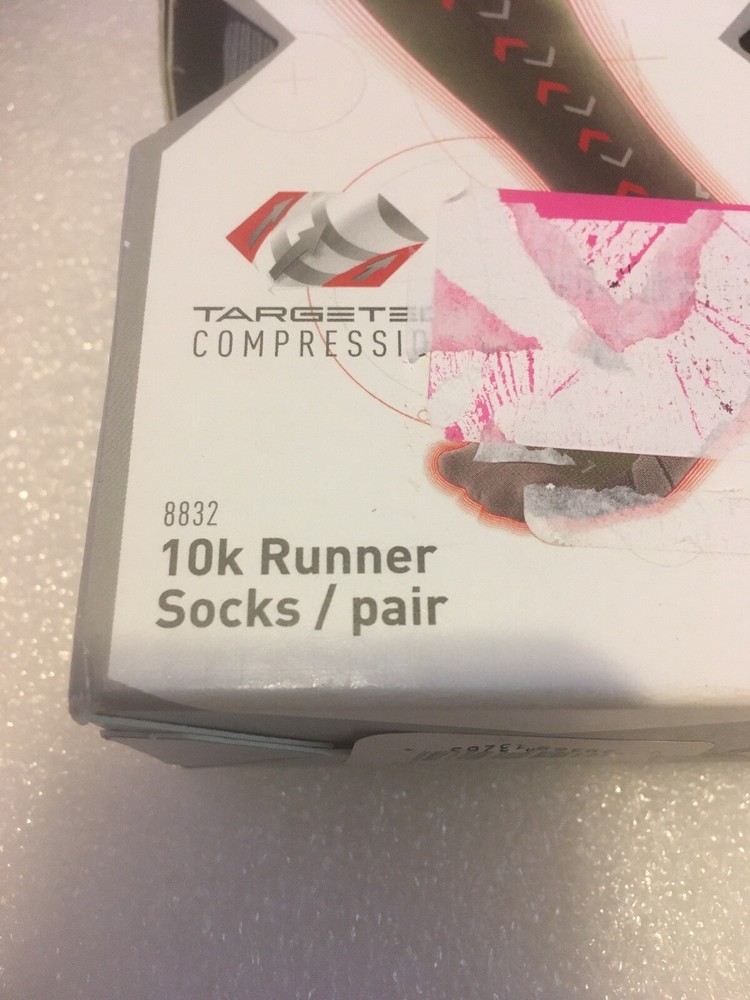Mcdavid 10K Runner Socks 8832 Targeted Compression Charcoal Small New In Box