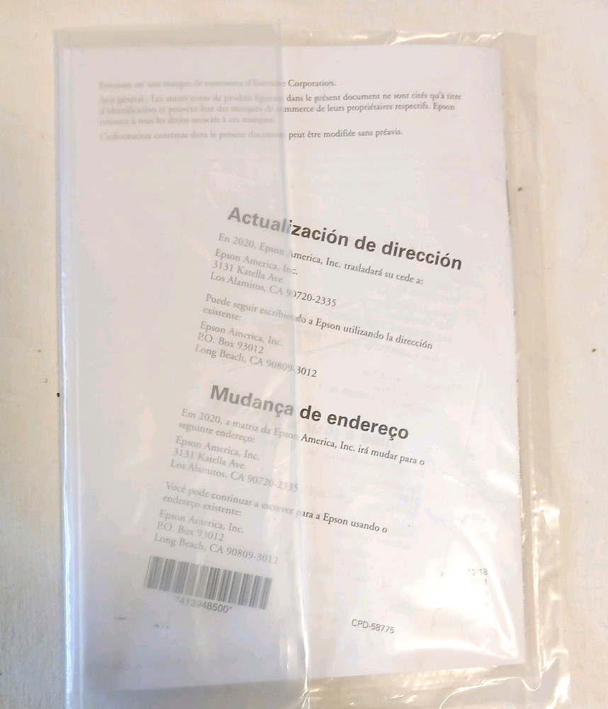 Epson WF-2030 Setup CD Driver Software Disc + Start Here Guide Pack