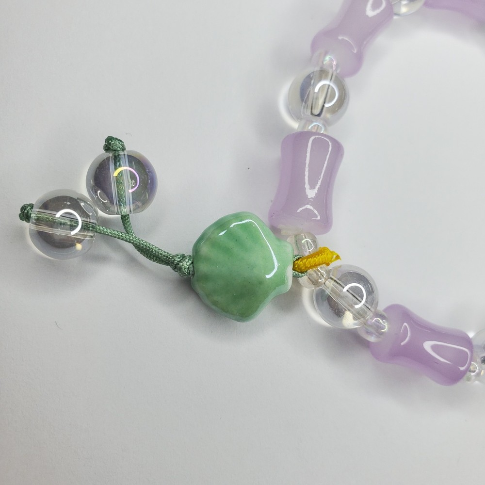 Hand crafted artisan unique gemstone bracelet