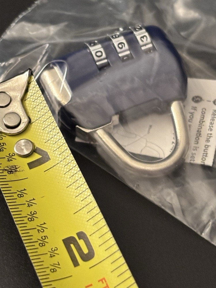 blue 4-digit resettable combination padlocks, suitable for securing gym lockers