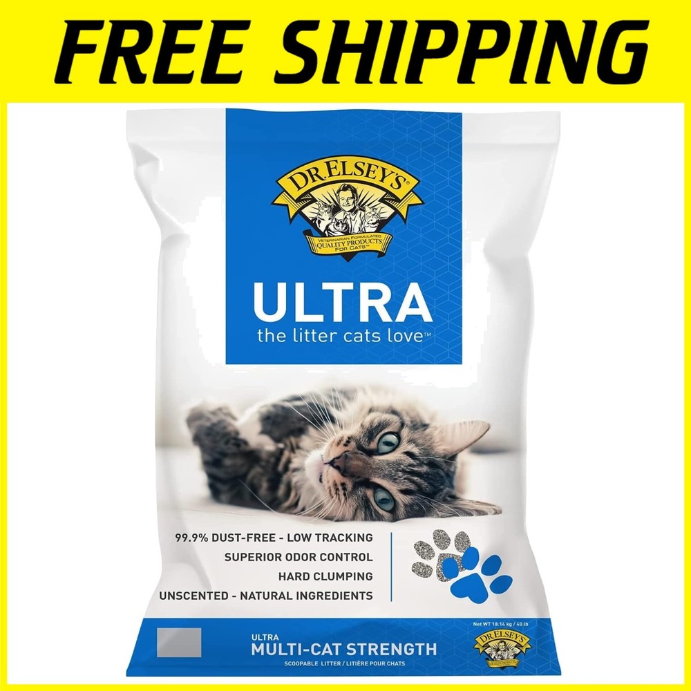 Dr. Elsey's Ultra Clumping Cat Litter 40 lb Bag=