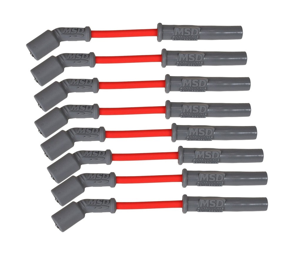 MSD 32819 Super Conductor Spark Plug Wire Set, Red