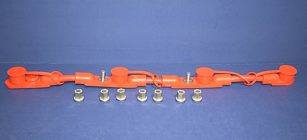 Positive Overmolded 4 Battery Cable Harness & Nuts Freightliner Sterling ++++