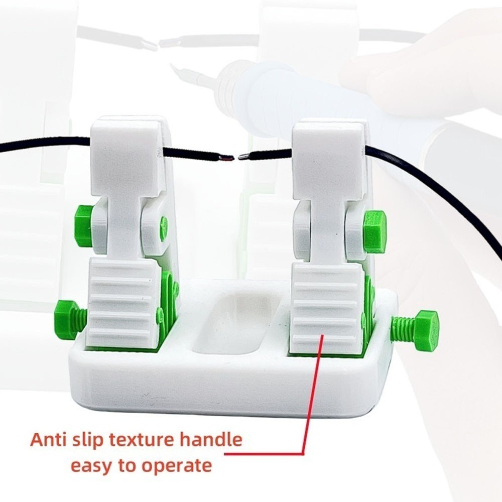 Compact Wire Mounting Bracket for Soldering Projects in Tight Workspaces