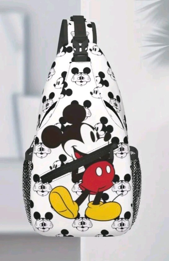 Disney Mickey Mouse Sling Backpack Crossbody Shoulder Bag