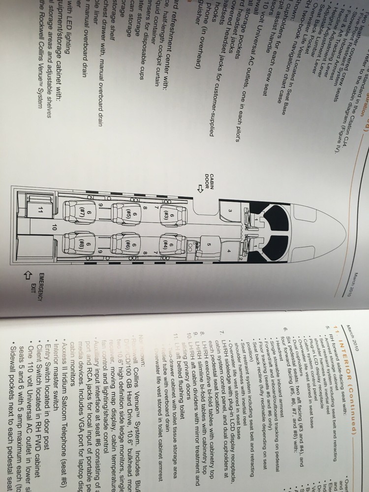 Original Cessna Citation CJ4 Specification & Description Brochure, 27page