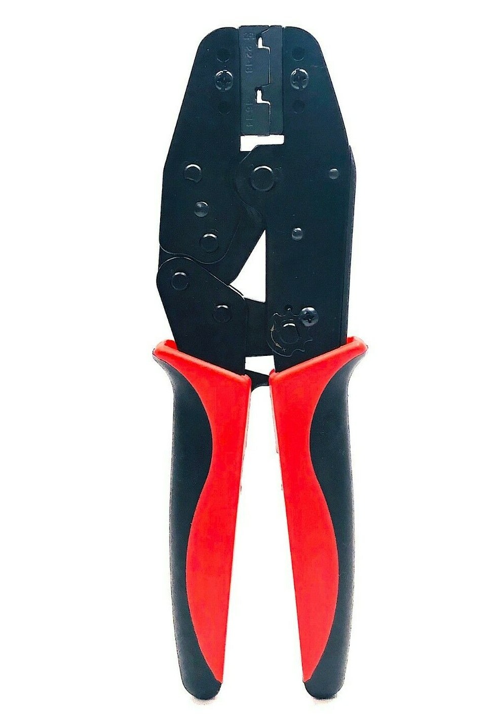 Ratchet Crimp Tool Crimper Non-Insulated Flag Wire Terminal AWG22-14