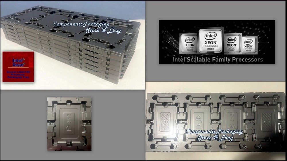 3 Intel Xeon Silver Bronze CPU Tray for Socket LGA4189 Processor - Fits 12 CPUs