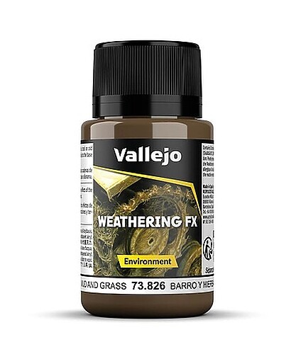 Vallejo Mud & Grass Weathering Effect 40ml Bottle - Hobby and Model Paint