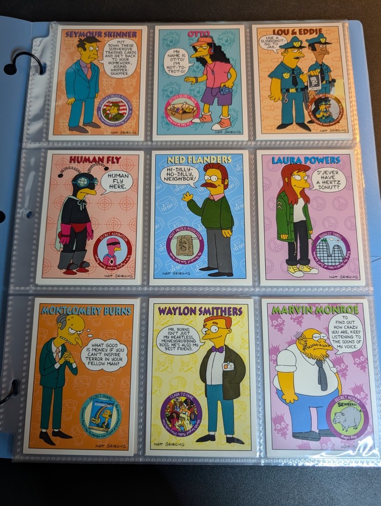The Simpsons Series 2 1994 Skybox Complete set (80 Cards)