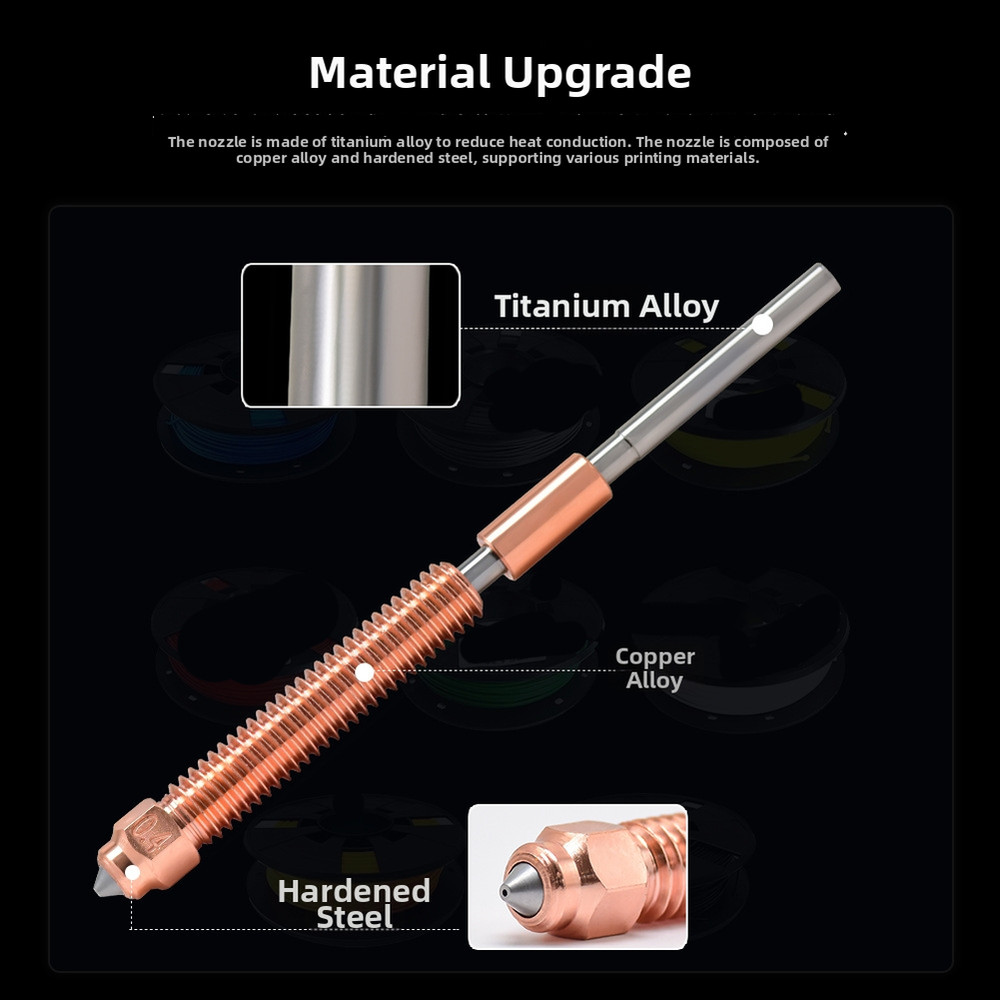 High Temperature Resistant Nozzle Kit for 3D Printer K2 PLUS Safe Operation