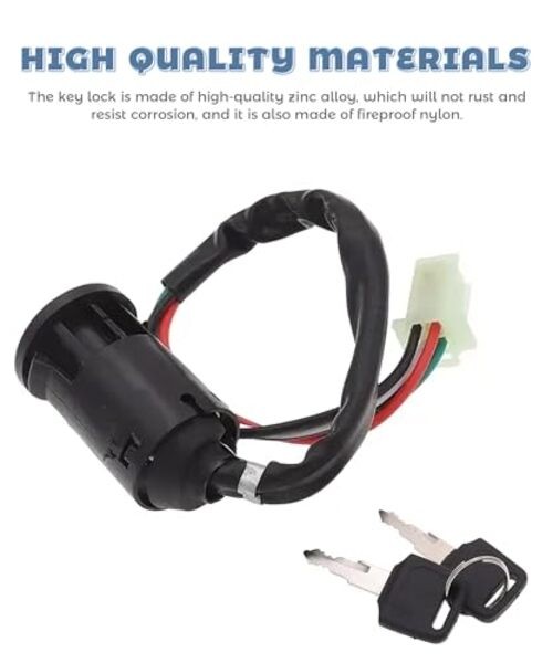 Key Switch,Car Accessories,Key Ignition for Ebike,Automotive Replacement