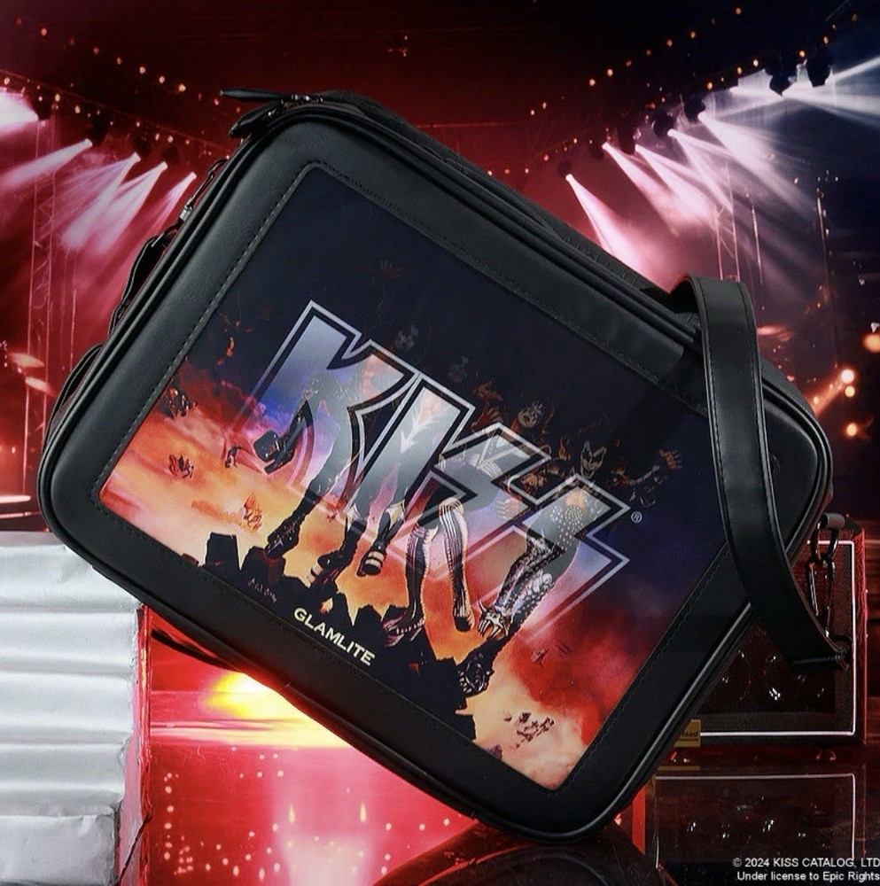 KISS Army Glamlite Makeup Bag Paul Stanley Gene Simmons Band Ace Frehley