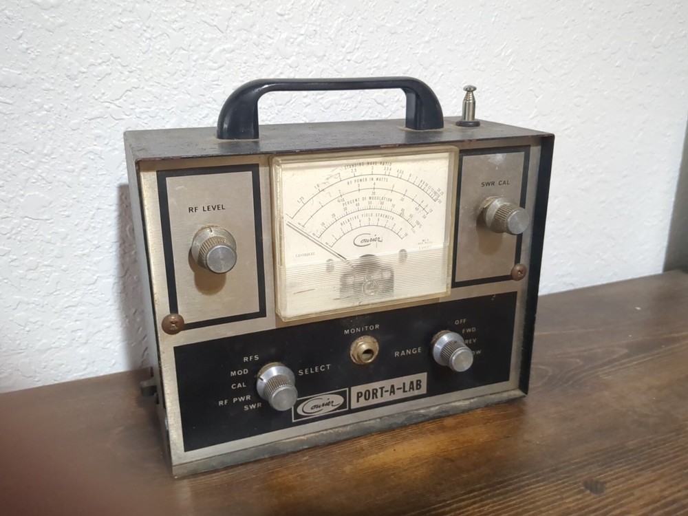 Vintage Courier Port-A-Lab 500 CB test Meter (Untested)