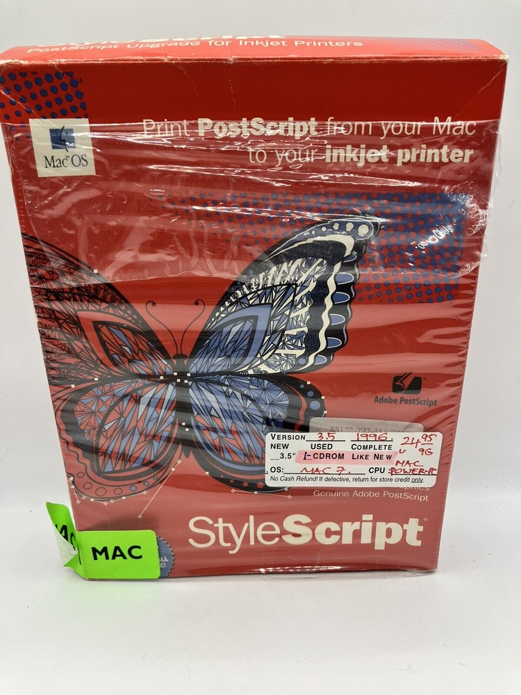 Vintage StyleScript PostScript from your Mac to your Macintosh