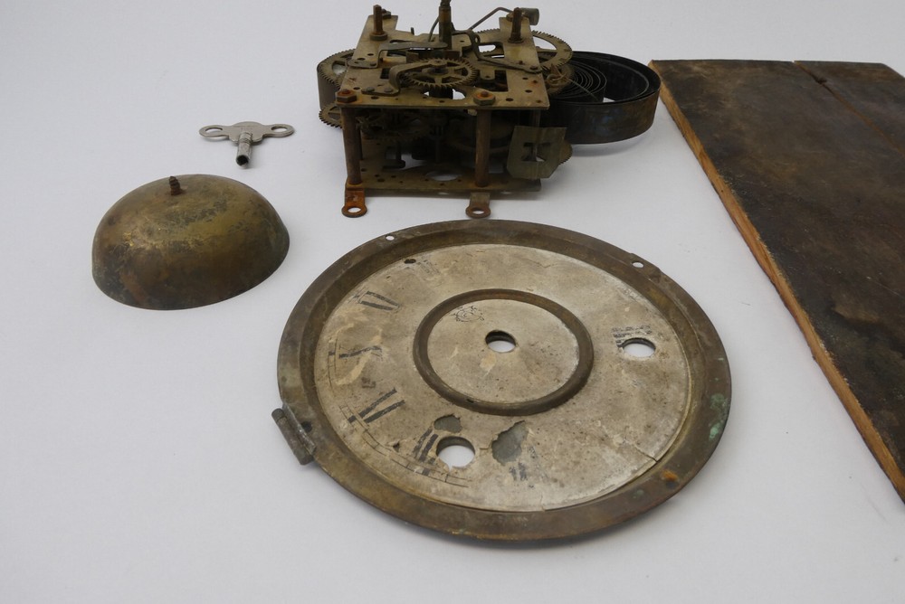 Broken Brass Unknown Maker Gears Clock Parts Panel Face Movement