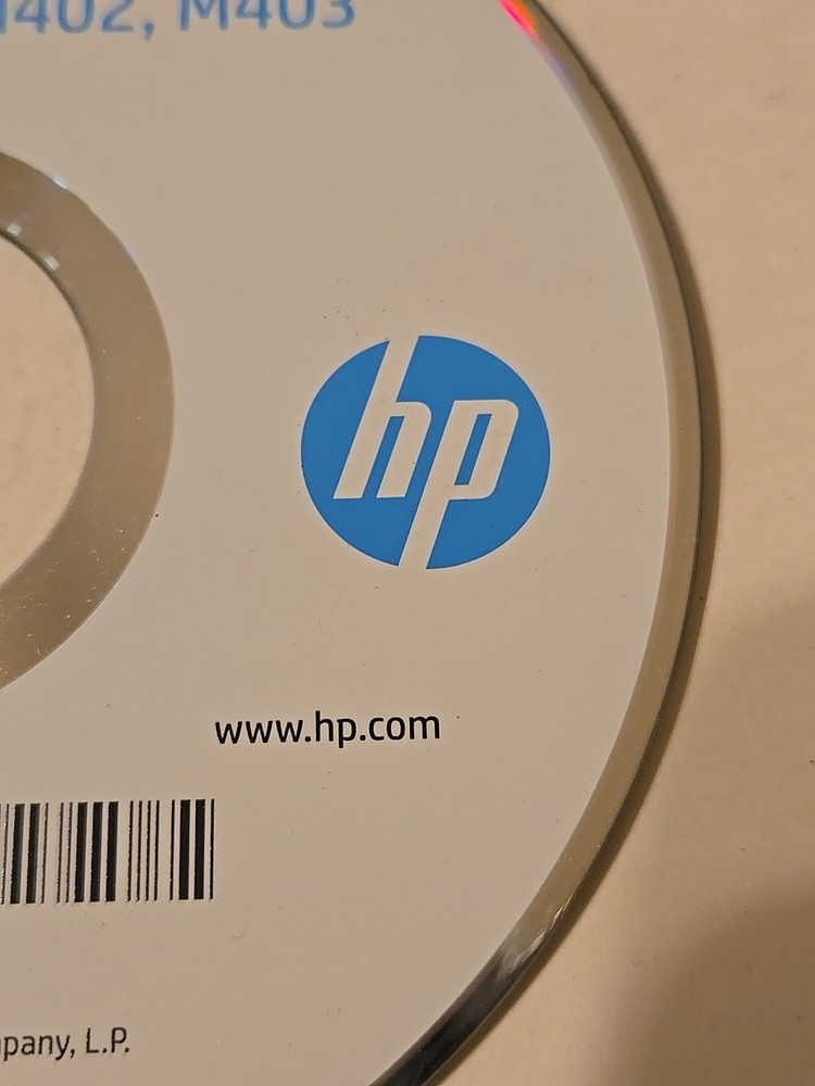 HP LaserJet Pro M402 M403 Setup Installation CD ROM Software Driver Disk Used