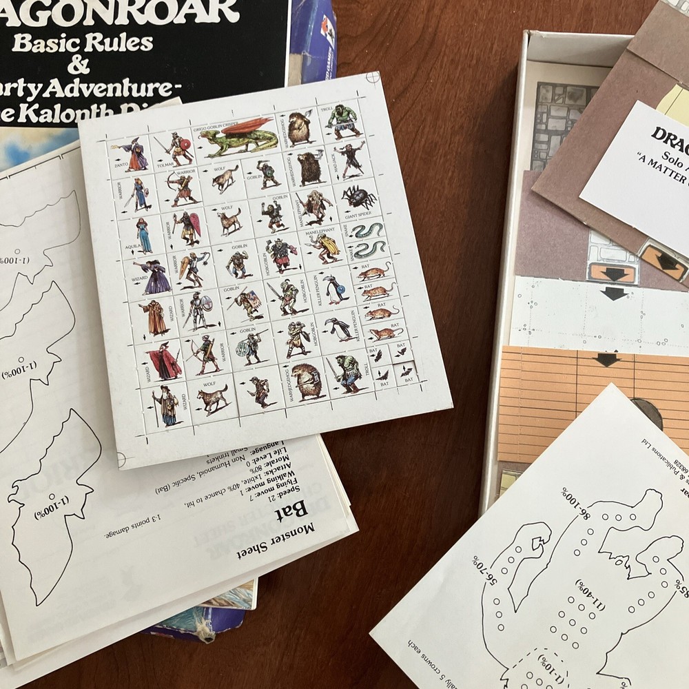 Dragonroar RPG Standard Games & Publications box set