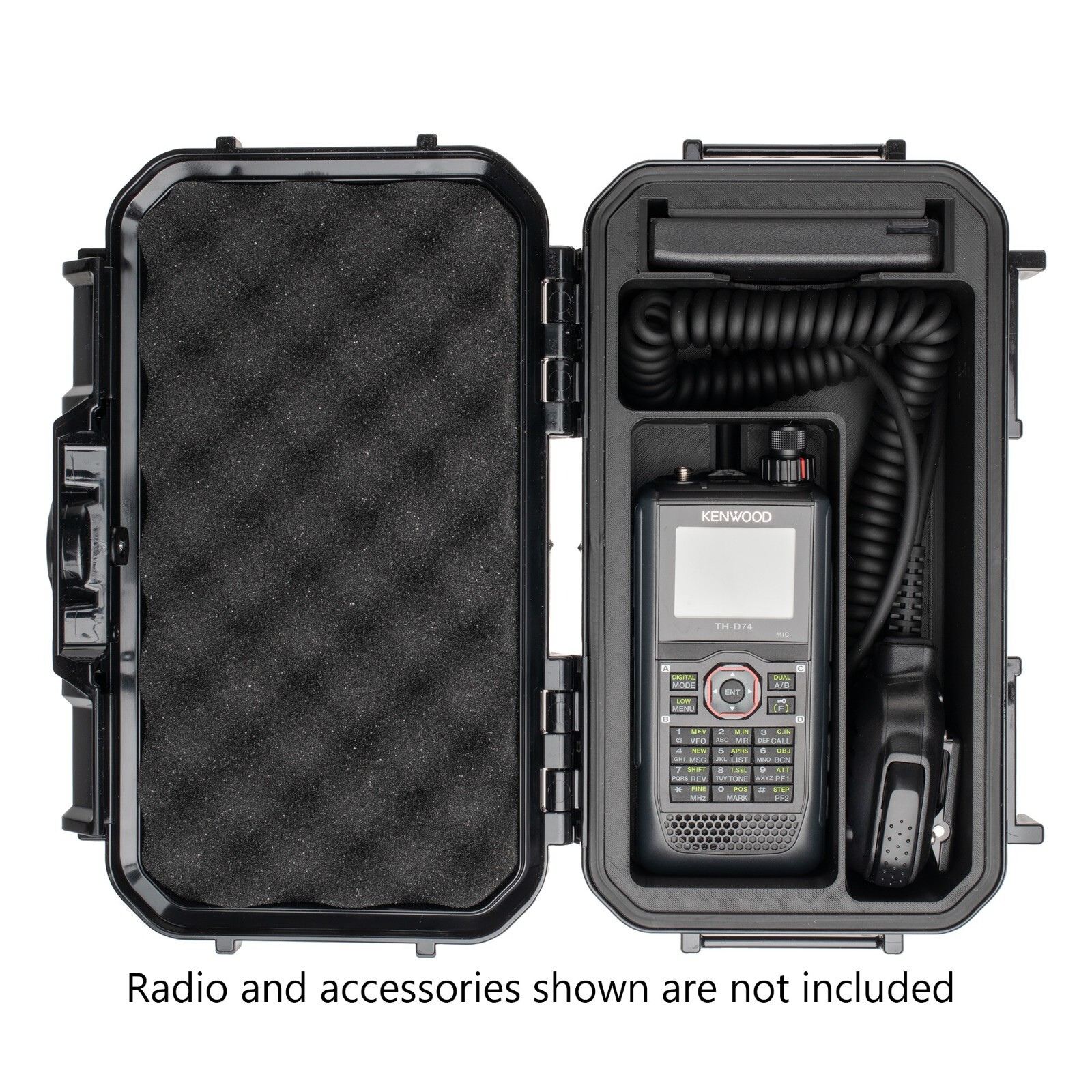 Kenwood TH-D74A TH-D74 TH-D75 Handheld Radio Storage Case Battery Antenna