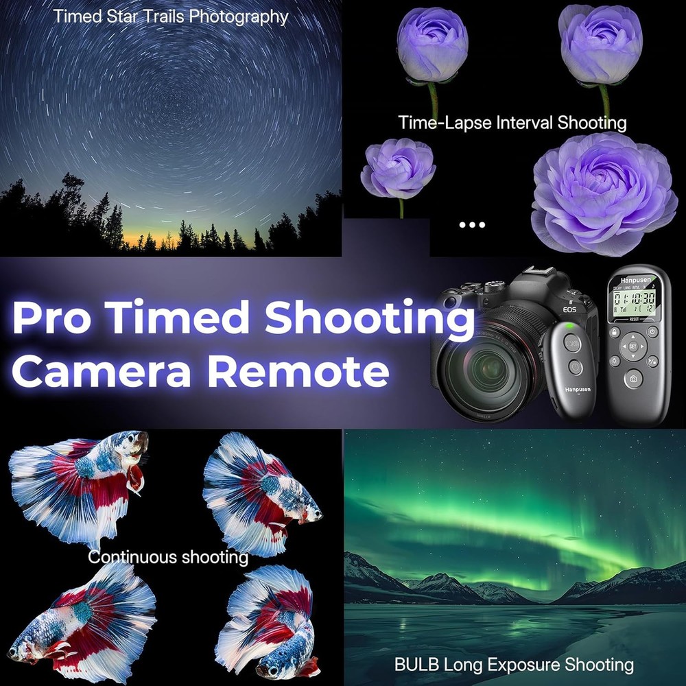 Rechargeable Wireless Intervalometer Shutter Release for Canon Cameras