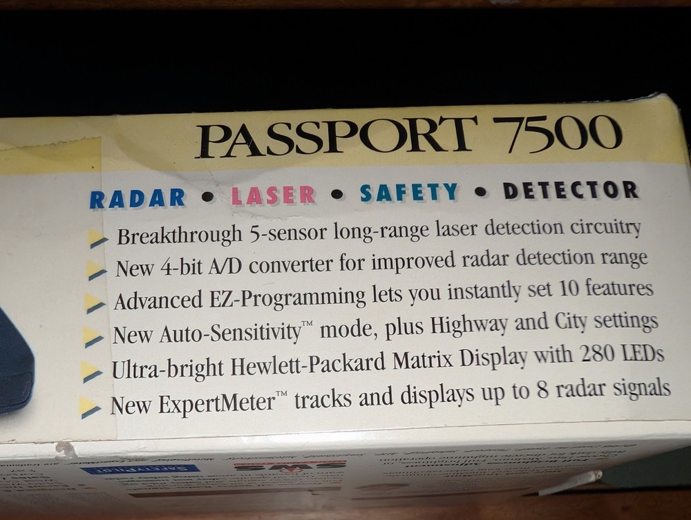 Escort Passport 7500 Radar Detector Used