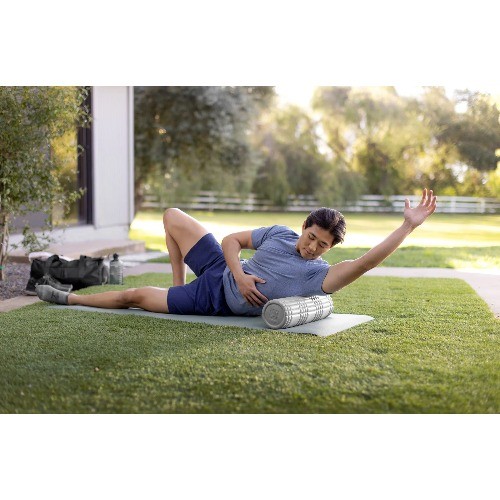TriggerPoint Deep Tissue Massage Foam Core Grid Roller 18". Gray