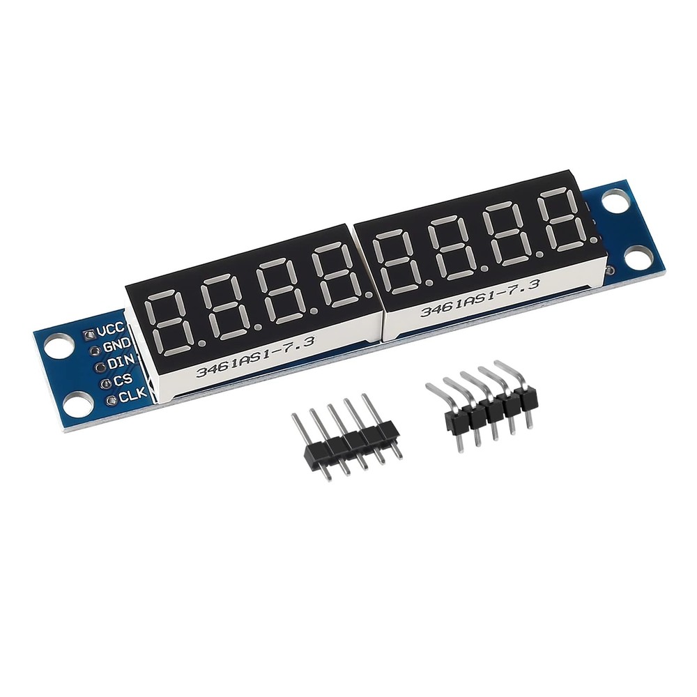 6 PCS 8-Digit 7 Segment MAX7219 Digital Module, LED Display, MCU, AVR, STM32