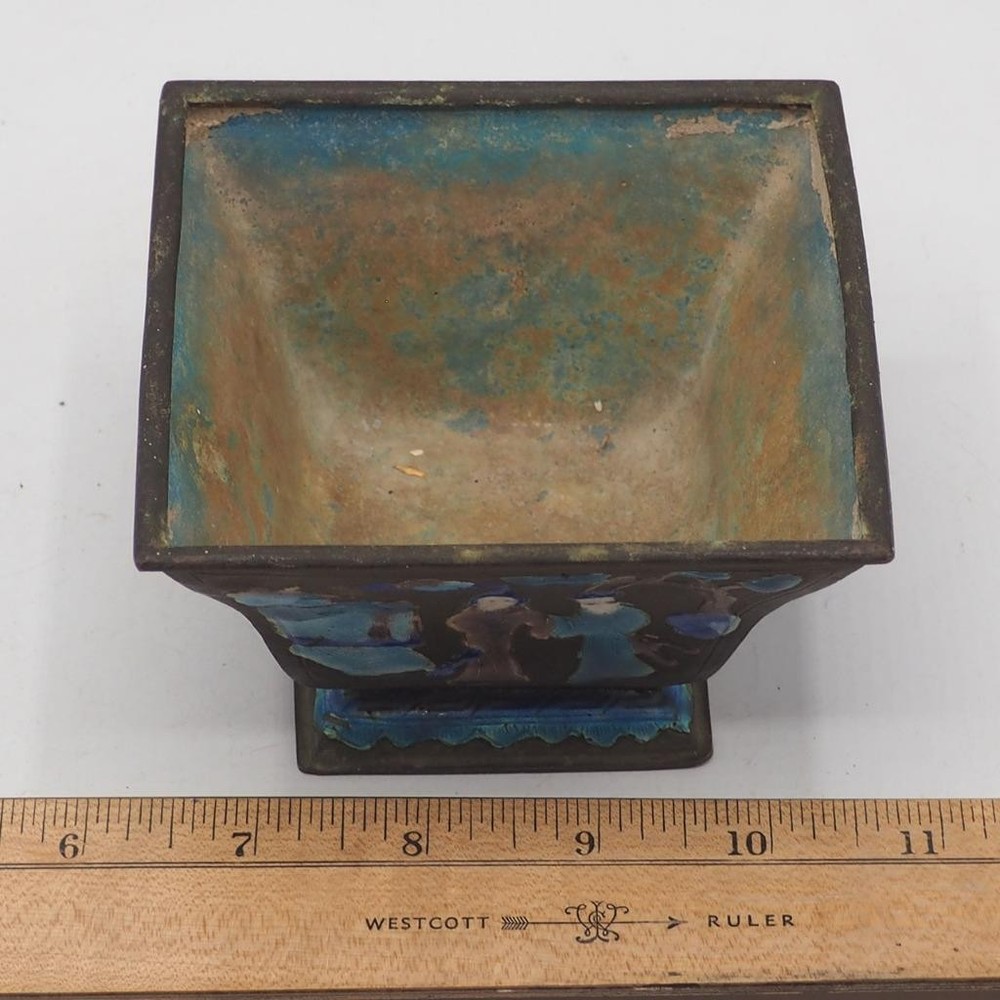 Brass Dish Enamel Trinket Decor